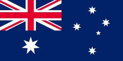 Australia's current flag. Image courtesy of Wikimedia Commons. Public Domain.