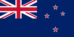 New Zealand's current flag. Image courtesy of Wikimedia Commons. Public Domain.